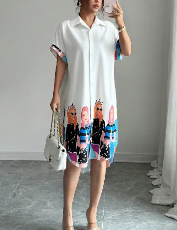 Rochie scurta SHEIN, alb