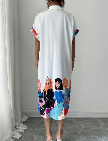 Rochie scurta SHEIN, alb