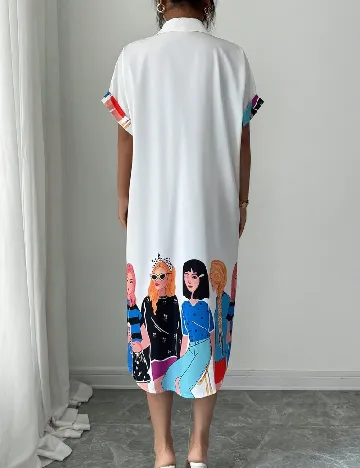 Rochie scurta SHEIN, alb