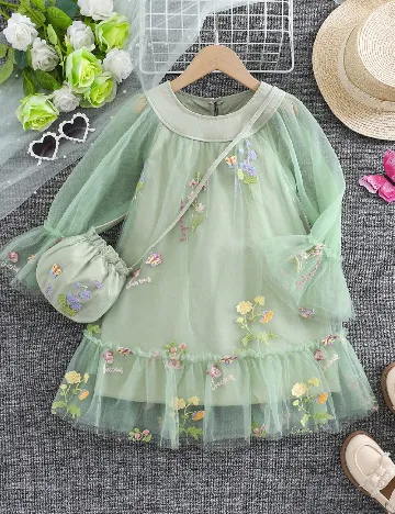 Rochie Shein Kids, verde
