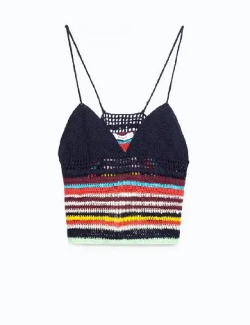 Top Zara, bleumarin