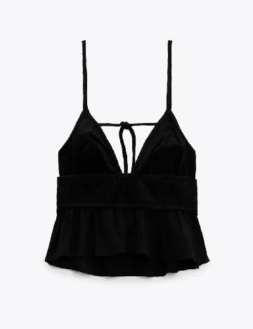 Top Zara, negru