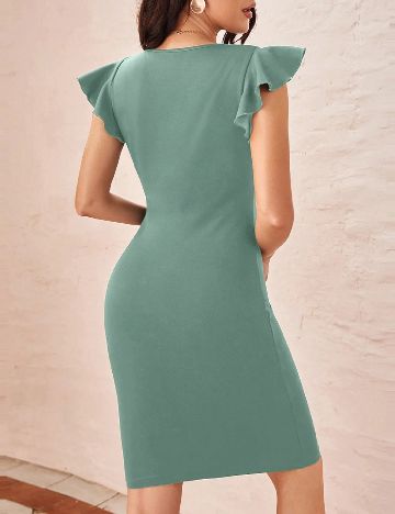 Rochie scurta SHEIN, verde