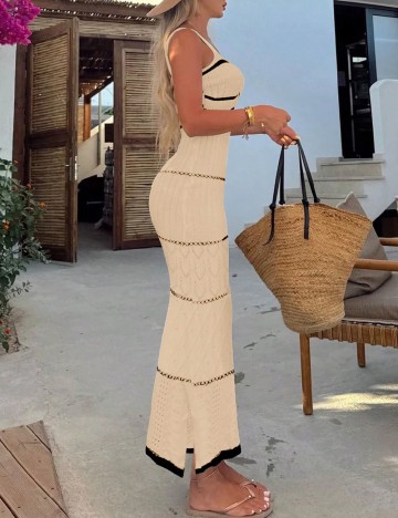 Rochie de plaja SHEIN, crem
