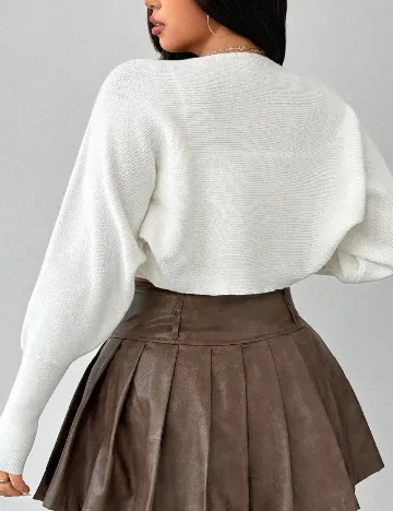 Bolero SHEIN CURVE, alb