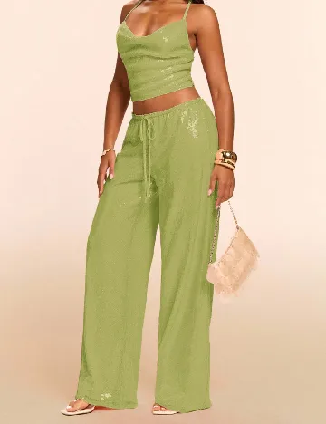 Pantaloni SHEIN, verde
