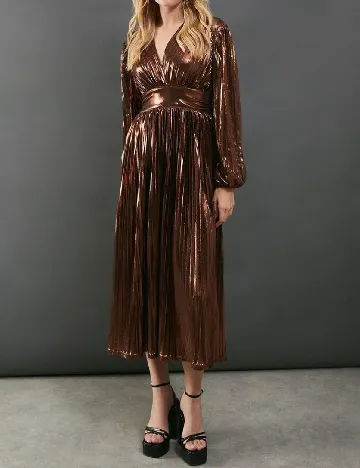 Rochie medie WAREHOUSE, maro