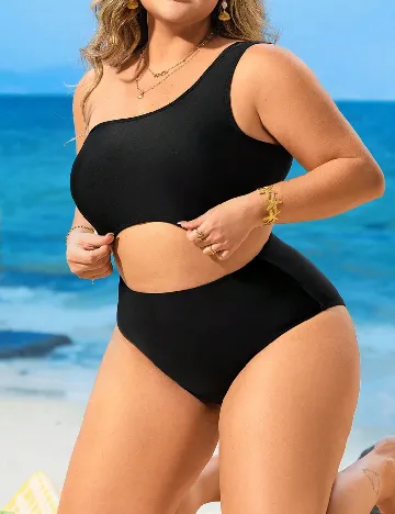 Costum de baie SHEIN CURVE, negru