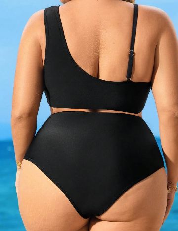 Costum de baie SHEIN CURVE, negru