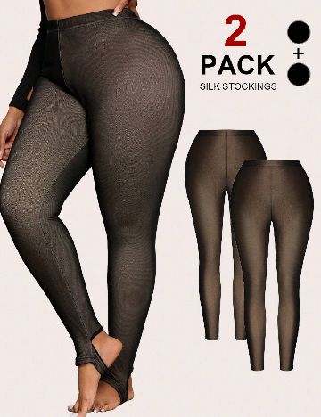 Set colanti 2 bucati SHEIN CURVE, negru