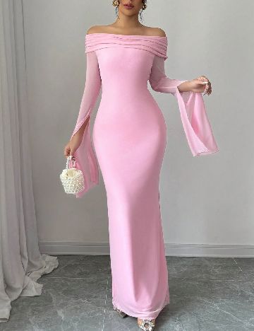 Rochie lunga SHEIN, roz