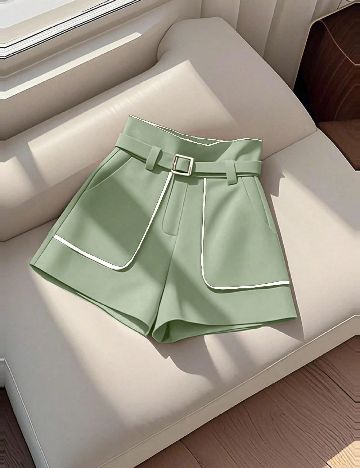 Pantaloni scurti SHEIN, verde
