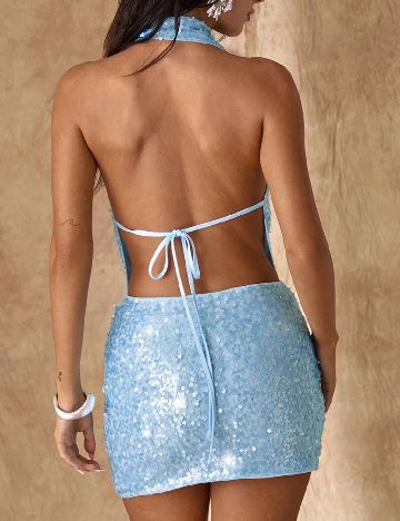 Rochie scurta Missguided, albastru