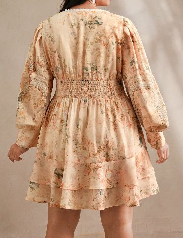 Rochie scurta Anewsta Curve, crem