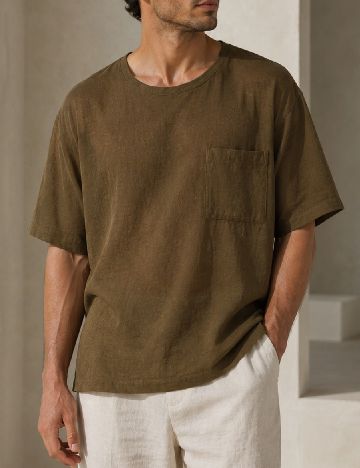 Tricou Zara, verde inchis