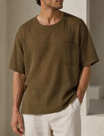 Tricou Zara, verde inchis