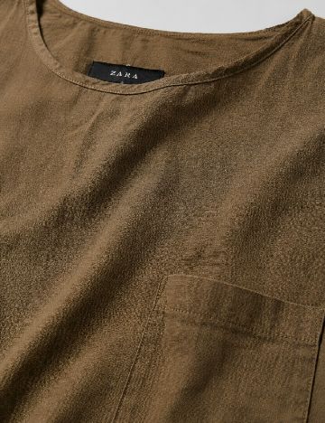 Tricou Zara, verde inchis