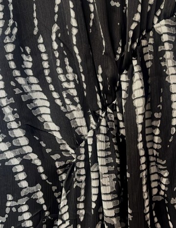 Rochie lunga WAREHOUSE, negru/alb