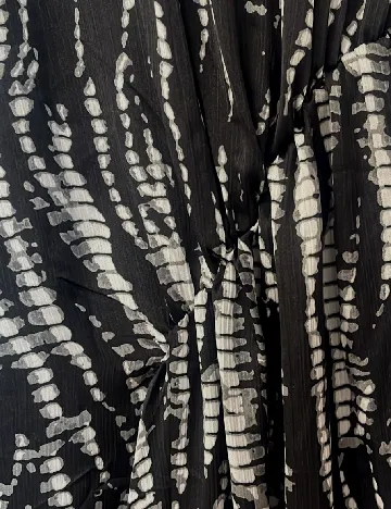 Rochie lunga WAREHOUSE, negru/alb