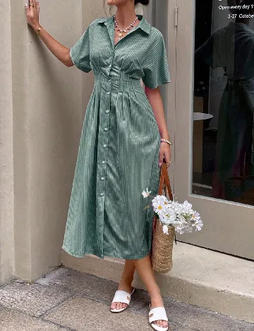 Rochie lunga SHEIN, verde