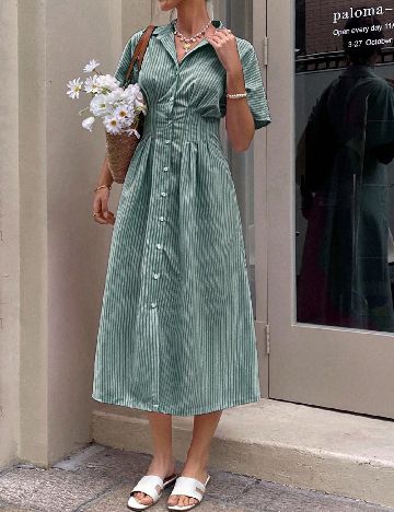 Rochie lunga SHEIN, verde