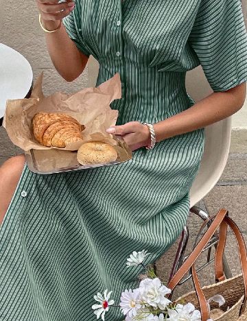 Rochie lunga SHEIN, verde