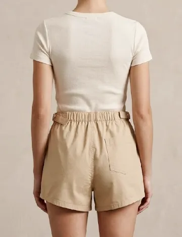 Pantaloni scurti Zara, crem