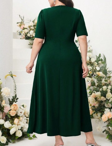 Rochie lunga SHEIN CURVE, verde