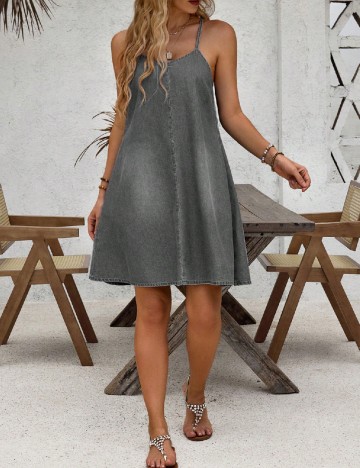 Rochie scurta SHEIN, gri