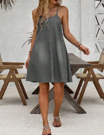 Rochie scurta SHEIN, gri
