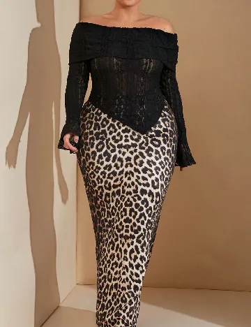 Bluza SHEIN CURVE, negru