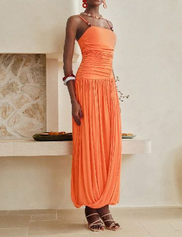 Rochie lunga SHEIN, portocaliu