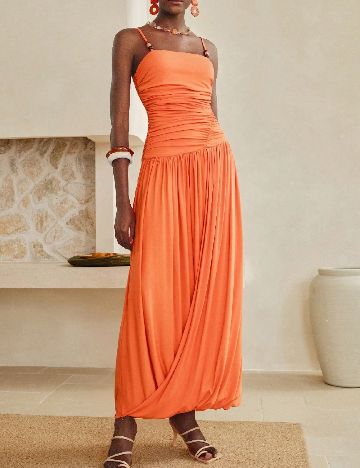 Rochie lunga SHEIN, portocaliu