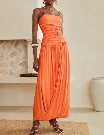 Rochie lunga SHEIN, portocaliu