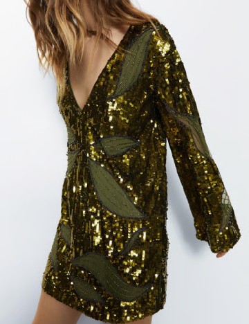 Rochie scurta WAREHOUSE, verde