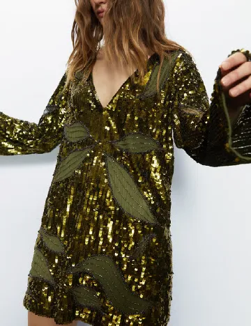 Rochie scurta WAREHOUSE, verde