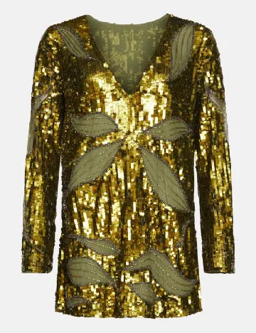 Rochie scurta WAREHOUSE, verde