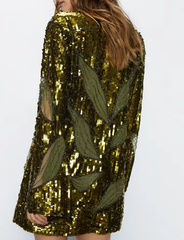 Rochie scurta WAREHOUSE, verde