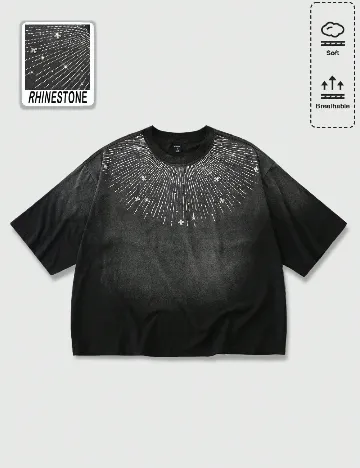 Tricou Romwe, negru