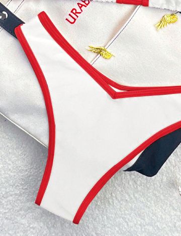 Costum de baie SHEIN, alb