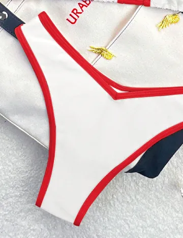 Costum de baie SHEIN, alb