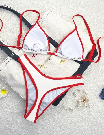 Costum de baie SHEIN, alb