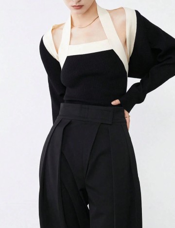 Set top si bolero SHEIN, negru