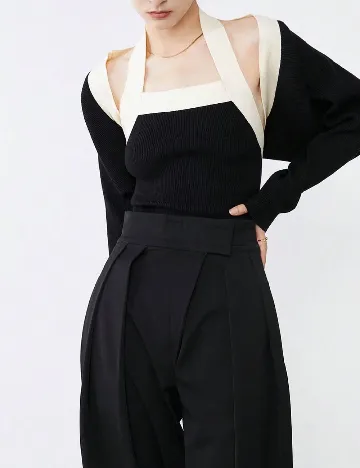 Set top si bolero SHEIN, negru