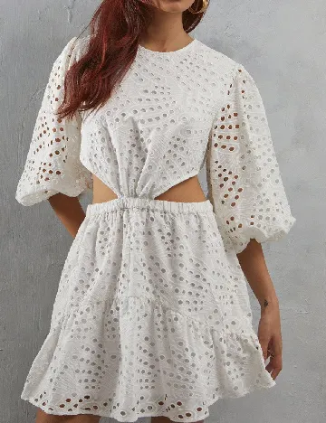 Rochie scurta WAREHOUSE, alb