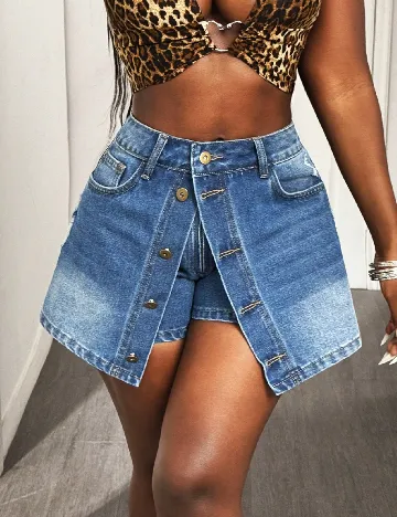 Pantaloni scurti SHEIN, albastru