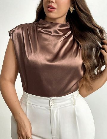 Top SHEIN CURVE, maro