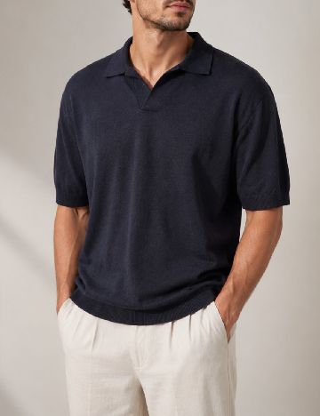 Tricou Massimo Dutti, bleumarin inchis
