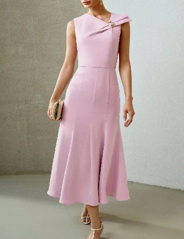 Rochie medie MOTF, roz