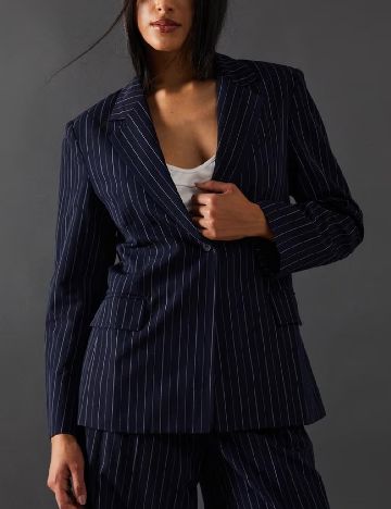 Sacou Oversize WAREHOUSE, bleumarin